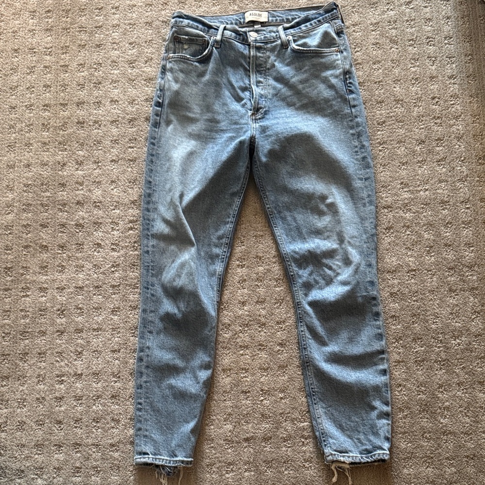 Agolde Nico Light Blue Ankle Jeans Size 27